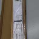 ChrisDowa Cordless Blackout Roller Shades for Windows, Striped Free-Stop Window Blinds with Privacy, Thermal Insulated Window Shades for Home, Office and Door. White, 20" W x 72" H