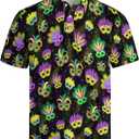 Funny Polo Shirt for Men Golf Shirts Short Sleeve Golf Polos Shirts Summer Shirt Golf Gifts (Black, L)