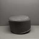 Saro Lifestyle Simply Solid Indoor/Outdoor Ottoman, 19"x12" ( grey )
