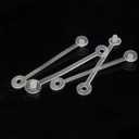 DOITOOL Tag Fasteners Clear Plastic Snap Lock Pins for Retail Clothing Price Tags and Merchandise Security Loops 3.26 Inch 150 Pieces