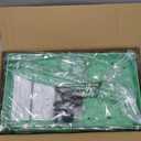 SPACEKEEPER Green 3-Tier Rolling Storage Cart, Bathroom & Kitchen Organizer, Modern Plastic Frame, Adjustable Shelves