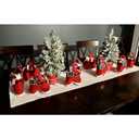 MSQ 10PCS Christmas Decorations Gift Bags Candy Bags Santa Pants Style Lovely Treat Bags Best for Wedding Holiday New Year Holiday Gift- Small Size(More Options)