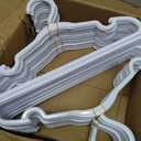 60 Pack White Baby Hangers 12.91 Inch - Kids Non-Slip Clothes Hangers for Infant & Child, Durable Plastic Children's Hangers for Closet, Pants, Coats, Skirts