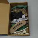 12 Pcs Flat Hair Clips for Women, French Concord Flat Claw Clips for Women, 3 Styles Matte Hair Clips for Thin Thick Hair (Brown)