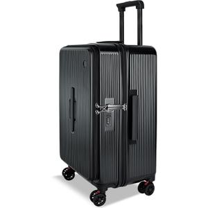 28 Inch Luggage with Spinner Wheels, Hardshell PC Checked Luggage with Top and Middle Dual Openings and Multi-Compartment Design, Large Suitcase with TSA Lock and Multi-Handle