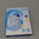 iClever BTH22 Kids Bluetooth Headphones, 60H Play Time, 74/85 dBA Safe Volume, Bluetooth 5.4, USB C, Over Ear Kids Headphones Wireless with Mic AUX Cord for iPad/Tablet/Travel, Blossom Pink