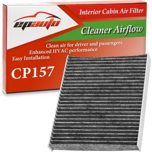 EPAuto CP157 (CF12157) Cabin Air Filter, Replacement for Toyota Camry, Corolla, RAV4, Prius, Highlander, Sienna, Lexus RX, NX, ES, Subaru Outback, Crosstrek, Mazda CX-9 - Fits 2016-2025