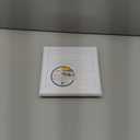 Vent Systems 4" Inch (7.5" x 7.5") Exhaust Vent Cover - White - Dryer Vent Hood - Louvered Dryer Duct Vent Cover - Vent Hood Cap - One-Directional Plastic Air Exhaust Grille