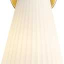 Milk White Striped Glass Shade Replacement for Wall Sconces, Glass for: 5HZG97B-2W BG, H-ZG97B-1&2W