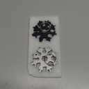 Stocking Stuffers Gifts for Men 18-in-1 Snowflake Multi Tool, Mens Gifts for Christmas Anniversary Birthday Gifts for Men Dad Him Husband, White Elephant Gifts for Adults Dad Who Wants Nothing (Black+silver)