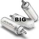 Big 1.77x 6.1 inch, E12 200w Equivalent LED Candelabra Bulbs C7,6000K Daylight Bright White,3000 lm T6 E12 20W LED Chandelier Light Bulbs for Ceiling Pendant Lighting Floor Lamp, Non-dimmable, 3 Pack