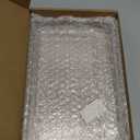 2 Pack Acrylic Bathroom Vanity Tray 7.9" and 9.6", Soap Dispenser Decorative Scalloped Tray for Bathroom Kitchen Living Room Decor Vanity Perfume (Clear- Small and Large)