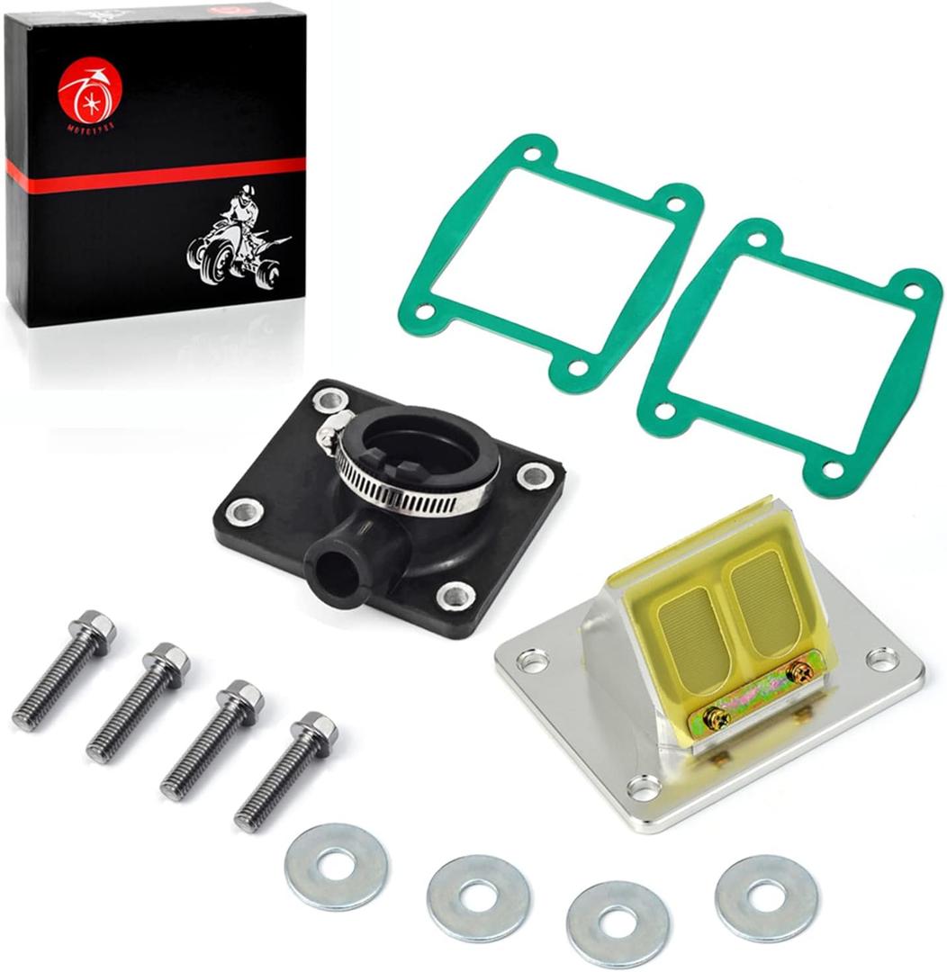 Intake Manifold Boot & Billet Aluminum Reed Valve For Yamaha Blaster 200 1988-2006 2XJ-13565-00-00 2HF-13610-01-00