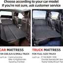 ABE Non-Inflatable Car Mattress,Double-Sided Folding Car Bed Mattress SUV,Portable SUV Mattress,Camping Mattress Back Seat,Back Seat Extender for Dogs(Dinosaur World), 51.96*30.71
