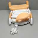 Fedicelly Potty Training Seat for Toddlers, Kids Toilet Potty Seat with Step Stool Ladder, Boys Girls (Light Orange)