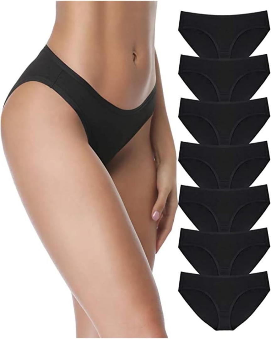 SIMIYA 7 Cotton Underwear for Women Stretch Hipster Underwear Panties Breathable Soft Bikini Underwear XL 