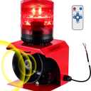 Industrial Sound and Light Alarm Emergency Warning Light Outdoor Alarm Horn Siren Safety Voice Strobe Flash 120dB Waterproof SF-513 (DC 12V~24V)