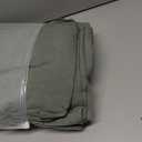 MooMee Bedding Duvet Cover Set 100% Washed Cotton Linen Like Textured Breathable Durable Soft Comfy (Heathered Green, King 104"x90")