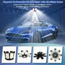 Garage Lights - 2 Pack Ultra Bright Garage Lights Ceiling Led w/ 8 Deformable Panels 6500K Led Light Bulbs Srew in E26/E27 Socket with Adjustable Center Spotlight for Barn Workshop Attic
