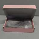 REECHO Real Human Hair Toppers for Women, 10 inch with Bangs, for Thinning Hair, Grey