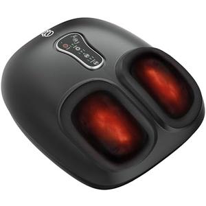 COMFIER Shiatsu Foot Massager Machine, Feet Massager for Plantar Fasciitis, Neuropathy Pain with Heat, Vibration, Rolling Compression, Gifts for Men, Women, Fits Size up to 13IN, Multiple Modes