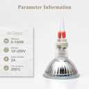 DiCUNO G4, GU5.3 Bi-Pin Ceramic Base Socket, MR16, MR11 Halogen Incandescent LED Bulb Holder Wire Connector (24pcs)