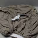 H.VERSAILTEX Ottoman Cover Slipcover Rectangle Fit Length 29"-34" Footrest Sofa Slipcovers Stool Cover Footstool Protector Covers Feature Stretch Thick Soft Jacquard Fabric Removable Washable - Taupe