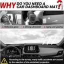Karltys Dashboard Cover for Nissan Rogue 2021-2026,Flannel Rogue Dash Cover,Non-Slip&Anti Glare UV Heat Insulation Dash Pad,Car Interior Protection Accessories