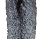 Natural Tanned Silver Fox Hides Fur Pelts Graded 1 Fox Skin Hides for Fly Tying Crafts Fur Coats Trapping Fur Taxidermy Decor Scraps 44-49 inch Silver