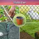 Gtongoko 120 Pack Galvanized Landscape Staples Plant Cover Stakes 6 Inch 11 Gauge Lawn Staples Fence Stakes Ground Stakes for Landscaping Securing Weed Barrier Fabric, Decoration