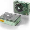 TOMASHI CD Player Portable with Speakers Blutooth Retro CD Player for Home Desktop Personal USB Music Stereo Rechargeable Player with LCD Display for Festival Gift CD-67(Green)