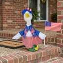 4th of July Porch Goose Outfits Premium Patriotic Costume for 23/19 inch Porch Goose, Celebrating 250 Years America with Exclusive USA 250th Anniversary Flag Design (Classic Blue)