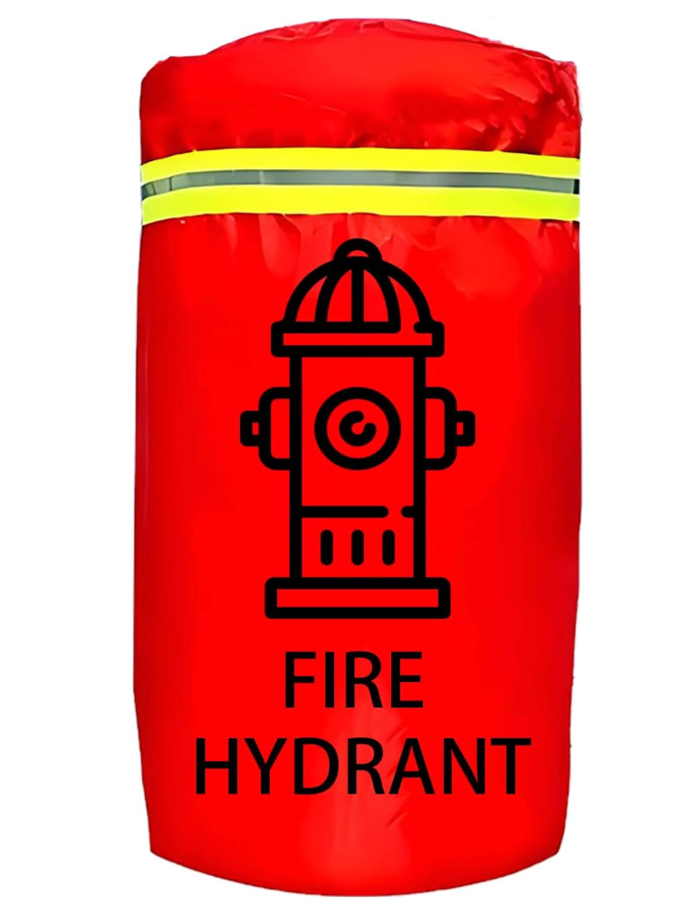 Fire Hydrant Cover Used For Outdoor Fire Hydrant Anti-Freeze Rainproof Thermal Insulation And Dustproof Cover (Single layer waterproof cloth, Diameter19" *31"H)