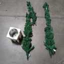 2 4Ft Pre-Lit Artificial Christmas Pine Tree with 2 Metal Pot