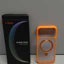 TORRAS for iPhone 17 Pro Max Case with Stand, Camera Control Button, Fit for MagSafe, Military Grade Protection, Translucent Slim Soft Edge Case for iPhone 17 Pro Max 6.9", Orange