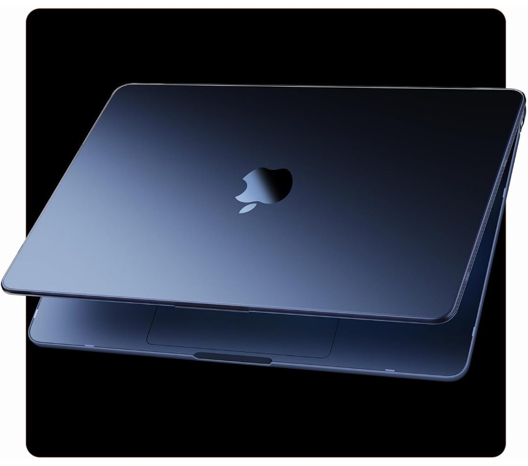 Compatible for MacBook Air 15 inch Case M4 M3 M2 2025 2024 2023 [100% Match Official Color] [Ultra Thin Armor] Protective Hard Shell Matte Cover for Laptop A3241 A3114 A2941 - Midnight
