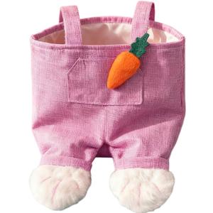 Easter Party Candy Bag Creative Rabbit Overalls Shape Storage Bag Candy Treat Gift Bags for Easter Party Decoration Supplies