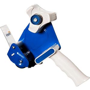Handheld Heavy Duty Packing Tape - Wide Packing Tape Dispenser Gun - Seal Packing Dispenser Gun 2" White & Blue