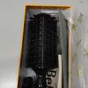 Belula 100% Soft Boar Bristle Round Brush for Blow Drying Set. Round Hair Brush With Medium 2.1” Wooden Barrel. Hairbrush Ideal to Add Volume and Body. Free 3 x Hair Clips & Travel Bag