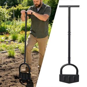 DIIG Manual Lawn Edger Tool with Long Handle, 8.5 Inch Steel Blade, Wide Foot Plate for Garden Edging, Lawn and Landscaping