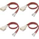 4 Pcs 72-8104 Speaker Harness, Thicker Longer Professional Audio Speaker Wire Harness, Car Door Speaker Wiring Harness Adapter Connector for Toyota Camry Corolla Tacoma Tundra 4 Runner Scion Subaru