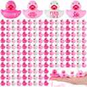 Gejoy 100 Pcs Baseball Rubber Ducks Assorted Sports Rubber Duckies Bulk Mini Pool Toy Ducks Small Tiny Ducky for Team Favors Gifts
