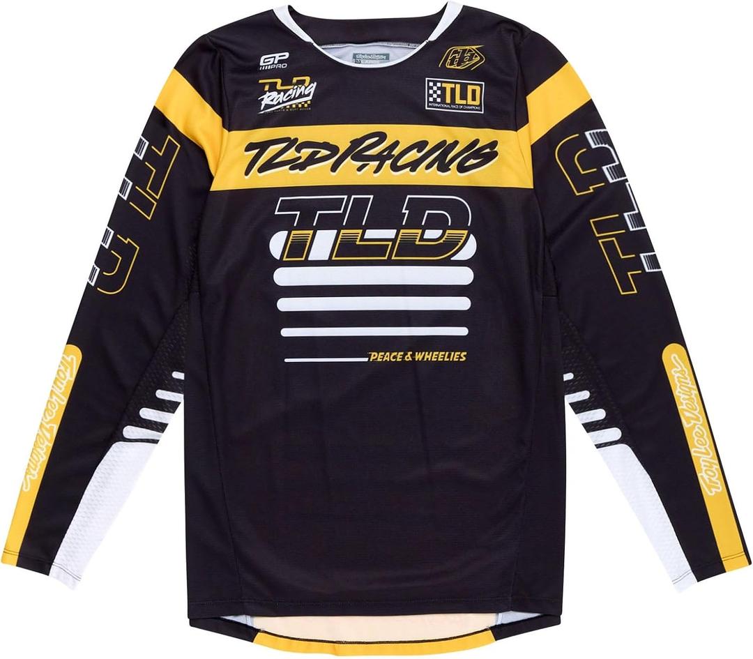 Troy Lee Designs GP PRO Jersey for Motocross MX Off-Road (Medium, Fifty-50 Black Gold)