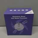 Cat Water Fountain Stainless Steel: 74oz/2.2L Cat Fountain for Drinking - Pet Water Fountain for Cats Inside - Quiet Cats Water Bowl Dispenser - Kitty Drinking Fountains - for Pets& Small Animals