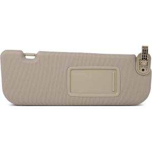 SCITOO Beige Right Passenger Side Auto Sun Visor Assembly fit for 2011-2015 for Hyundai Elantra Without Sunroof