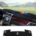Autorder Dashboard Cover Mat for 2012-2017 Toyota Camry Accessories Dash Cover Flannel Dash Mat Sunshade Glare UV Rays Protector