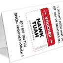 2 x Valentine's day Card for Him, Funny Valentines Day Gifts for Him Husband Boyfriend, Mens Valentines Gifts, Husband Valentines Day Gift (QQ-154)