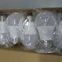 E ENERGETIC LIGHTING Dimmable LED Light Bulbs, 60W Equivalent, Warm White 3000K, 8W 800 Lumens LED Bulbs, E26 Base Standard Light Bulbs, ETL Listed, 20 Packs