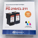 Data Products Remanufactured Inkjet Cartridges Canon PG-210/CL-211 Combo Pack