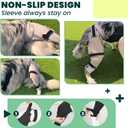 Dog Rear Leg Sleeve to Stop Licking, Hind Leg Protector for TPLO Recovery, ACL Surgery, Wounds or Skin Issues, Soft Breathable Cover for Large Medium Small Dogs (L-Left)